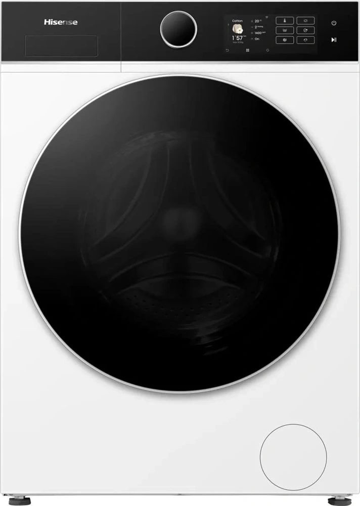 Hisense WF5i1045BWQ fehér, elöltöltős, 10,5 kg, 1400 ford./perc, gőzfunkció, WiFi, mosógép