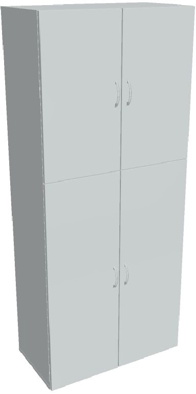 Hobis DRIVE D 5 80 06 szürke 185x80 cm polcos szekrény ajtóval