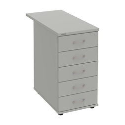 Hobis K 35 C N 80 szürke kereszt 80 cm 5 fiókos konténer