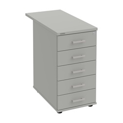 Hobis K 35 C N 80 szürke kereszt 80 cm 5 fiókos konténer