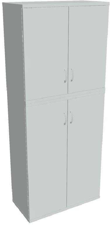 Hobis STRONG S 5 80 06 szürke 192x80 cm ajtós polcos szekrény