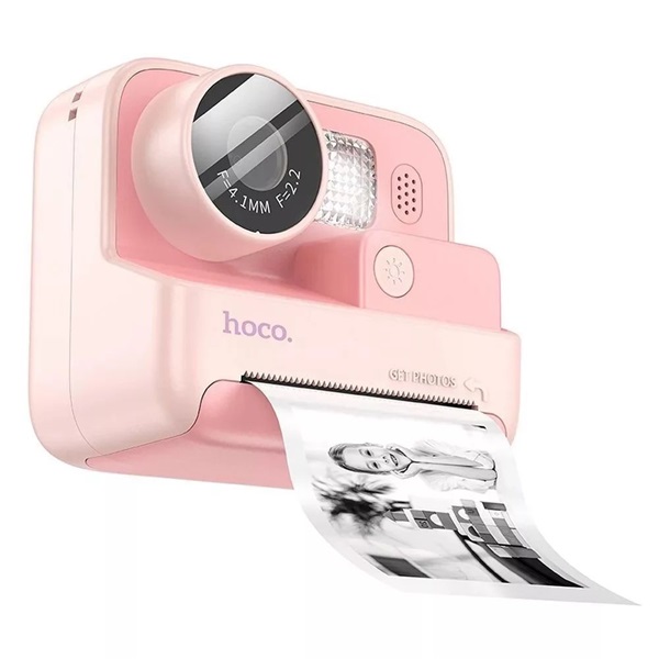 Hoco DV200 rózsaszín nyomtatóval gyermek digitális fényképezőgép