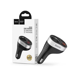 Hoco Z29 15W 2xUSB fekete autós töltő