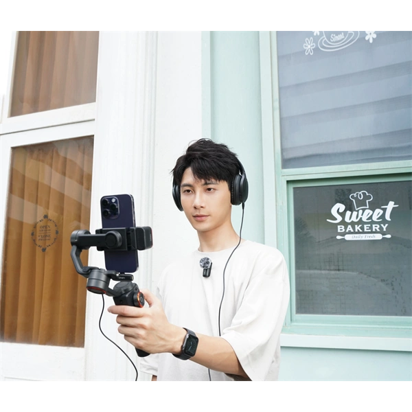 Hohem 2db mikrofon 1db vevőegység vezeték nélküli mikrofon + töltőtok