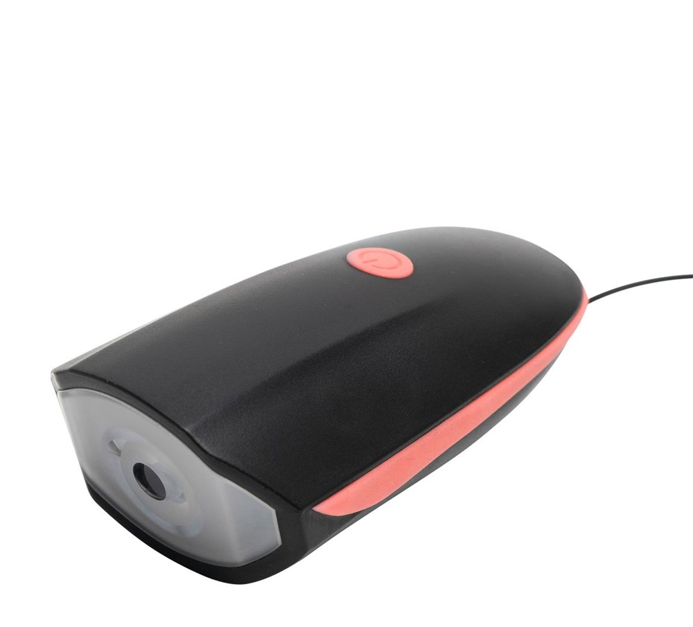 Home BV 18R LED-es tölthető piros/fekete kerékpárlámpa kürttel