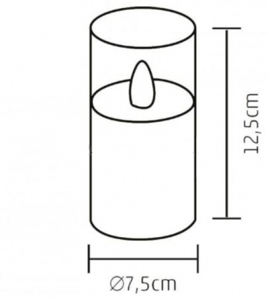 Home CD 1 üveg LED-es gyertya