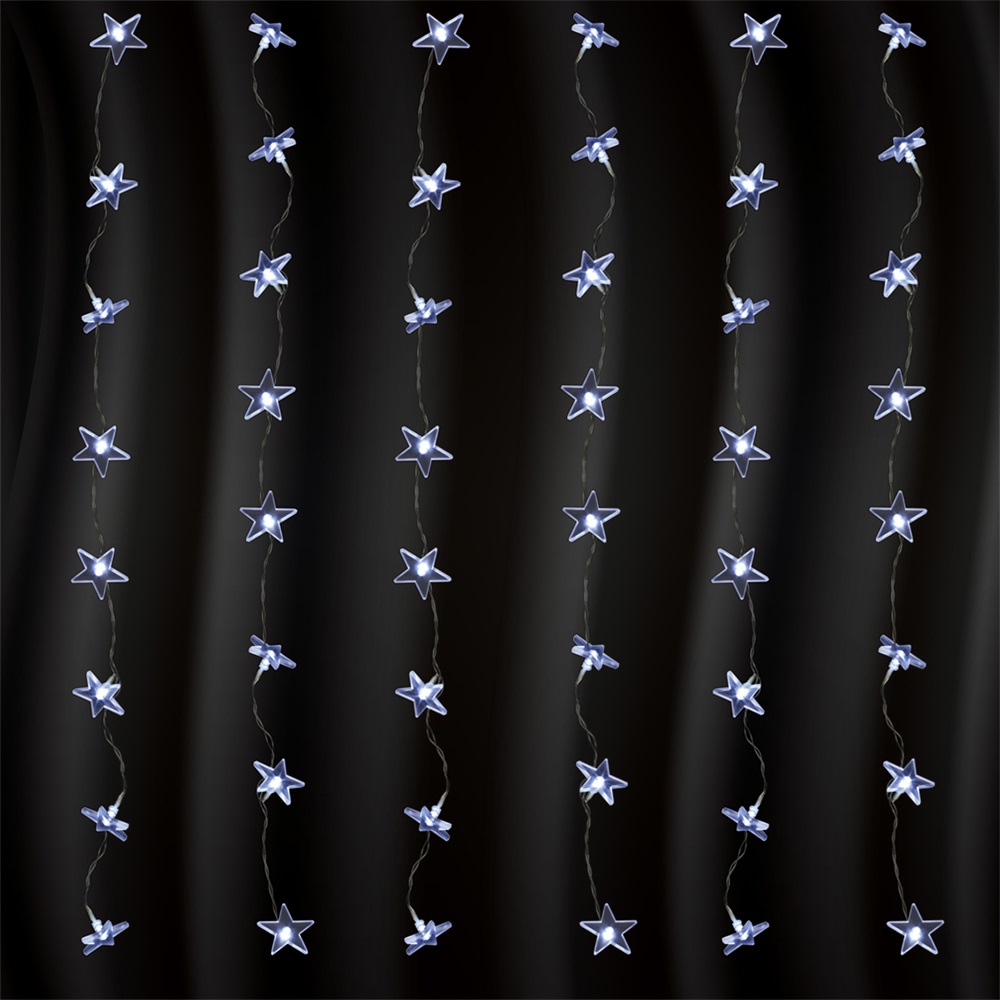 Home  KAF 48L LED-es csillag fényfüggöny
