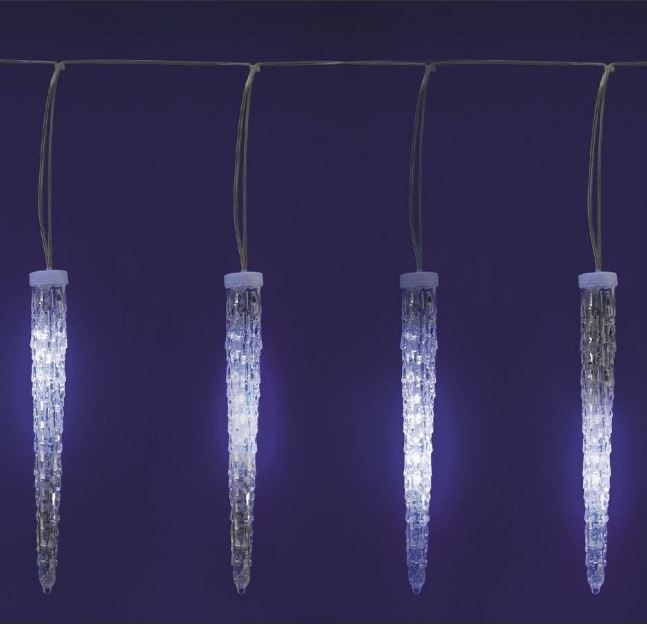 Home KJL 15 5.6m/50dbx12LED/kül-beltéri/hideg fehér karácsonyi jégcsap izzósor