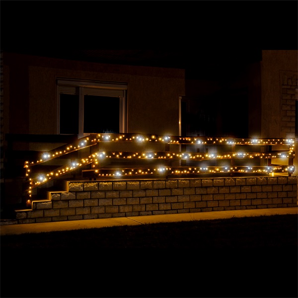 Home KKL 200F/WH kültéri meleg-/hidegfehér 200 LED-es sziporkázó fényfüzér