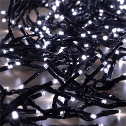 Home LC 768/WH 7,5m/768 LED/kül-beltéri/8 programos/hidegfehér LED-es cluster karácsonyi fényfüzér