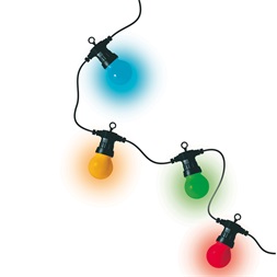 Home LPL 30/M 14,5 méteres színes LED-es kültéri 30 gömbös fényfüzér