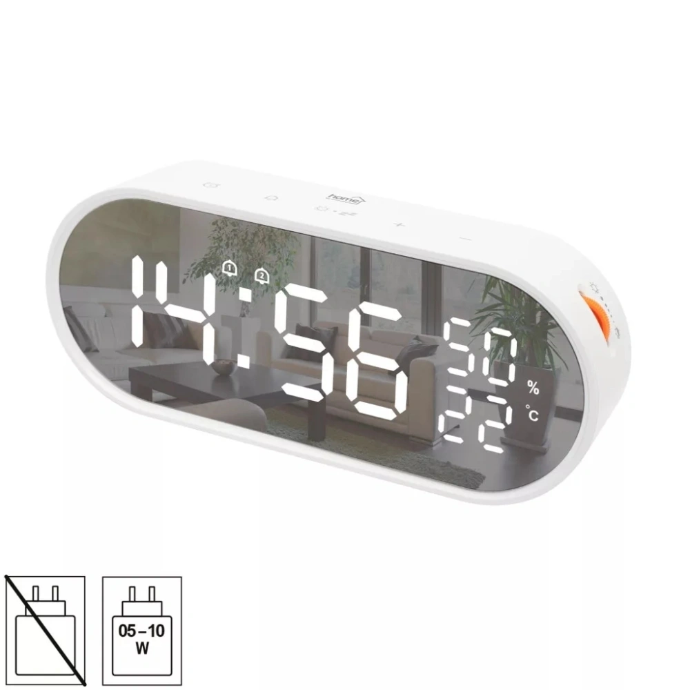 Home LTC06 USB töltő kimenettel LED ébresztőóra