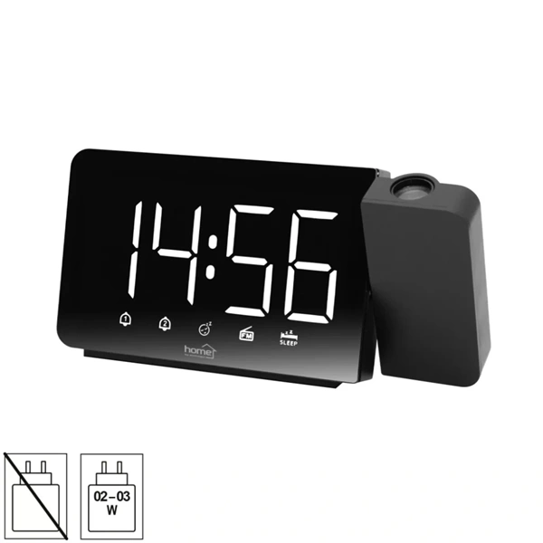 Home LTCRP03 projektorral LED ébresztőóra rádióval