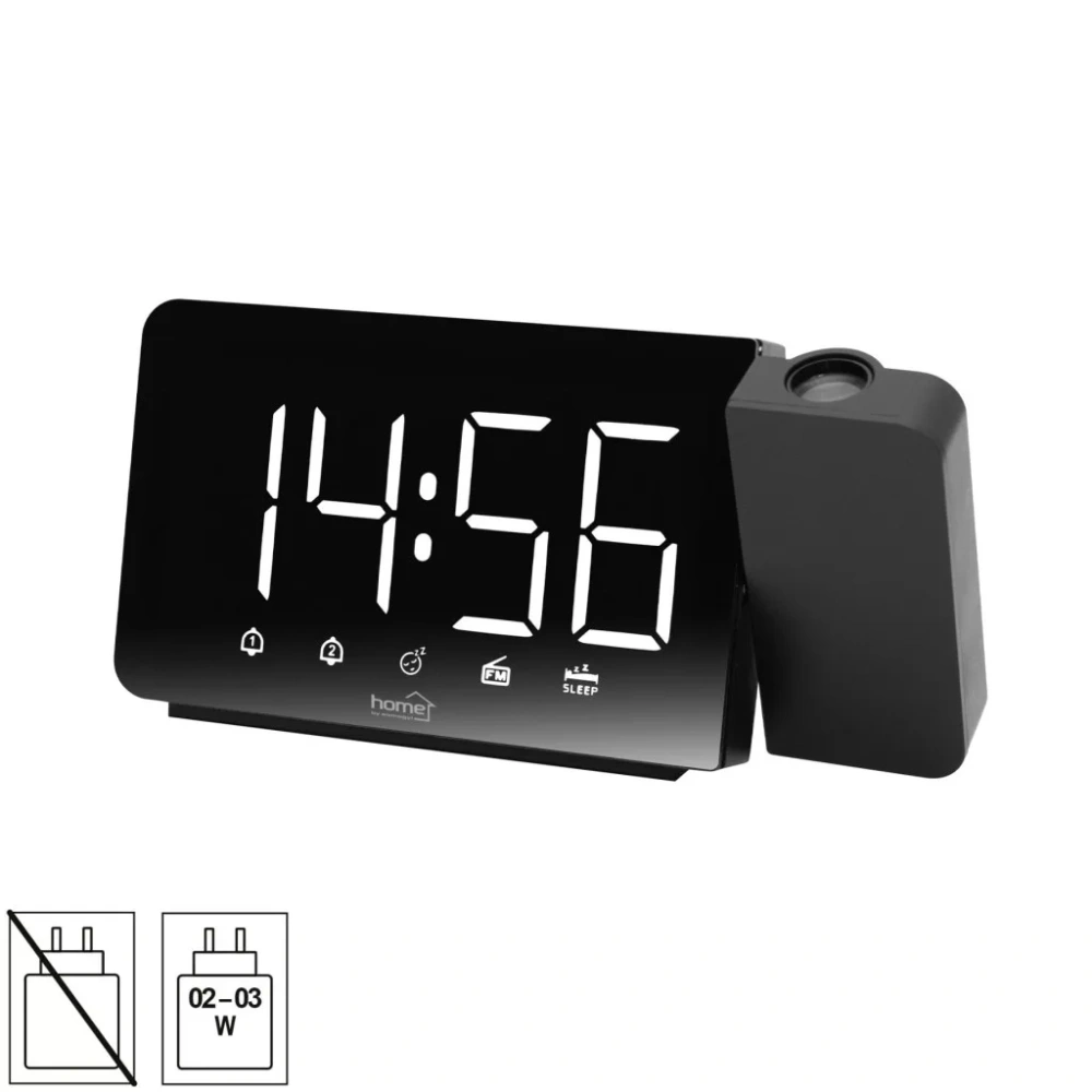 Home LTCRP03 projektorral LED ébresztőóra rádióval