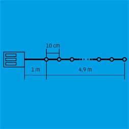 Home MLC 58/M 4,9m/50 LED/8 programos/elemes színes LED-es karácsonyi fényfüzér