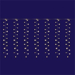 Home MLF 300/WW 3m/300 LED/kül-beltéri/8 programos melegfehér Micro LED-es cluster karácsonyi fényfüggöny