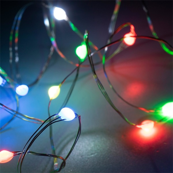 Home ML 112 RGB Micro RGB 100 LED/12 programos/beltéri színes LED-es karácsonyi fényfüzér