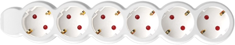 Home NV 6-3/WH/1,5  6 aljzat 3méter 3x1,5mm2 fehér elosztó