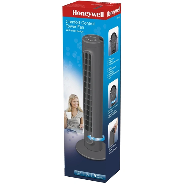Honeywell HYF1101E4 szürke, sebességfokozat száma:3, 36 W, oszlopventilátor