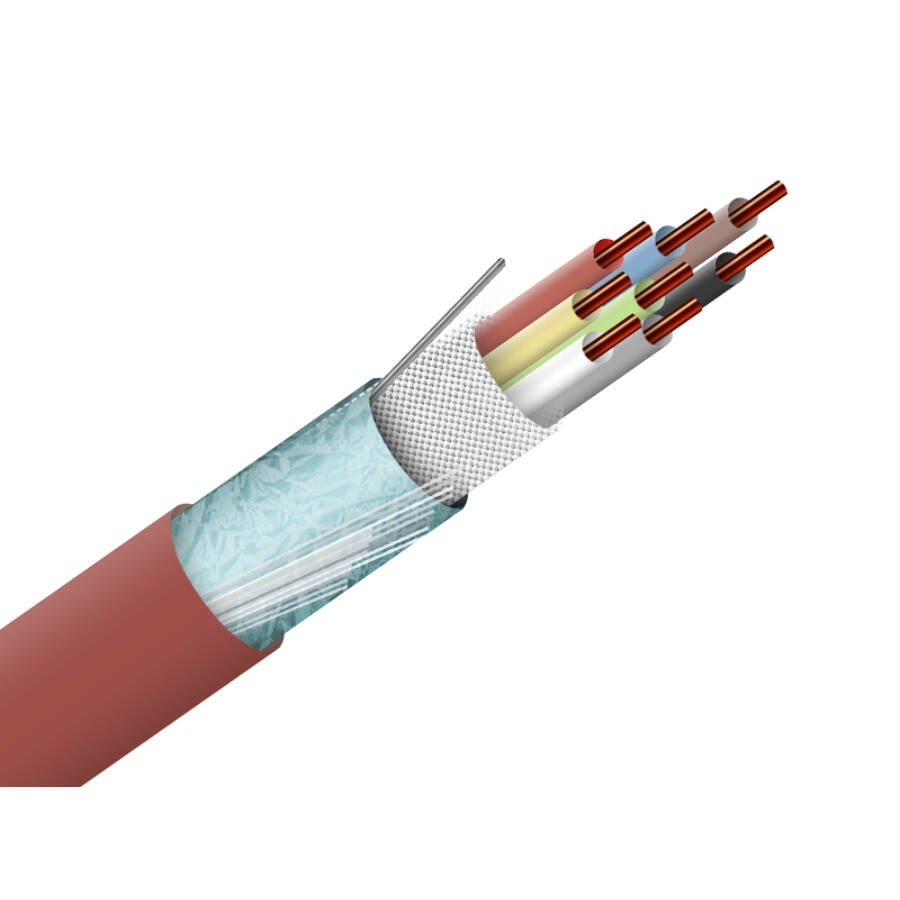 Honnor Security 4x2x0.80.120 / Al / Pet szalag árnyékolás, halogén mentes, JE-H(ST)H tűzálló, vezérlő és jelző kábel