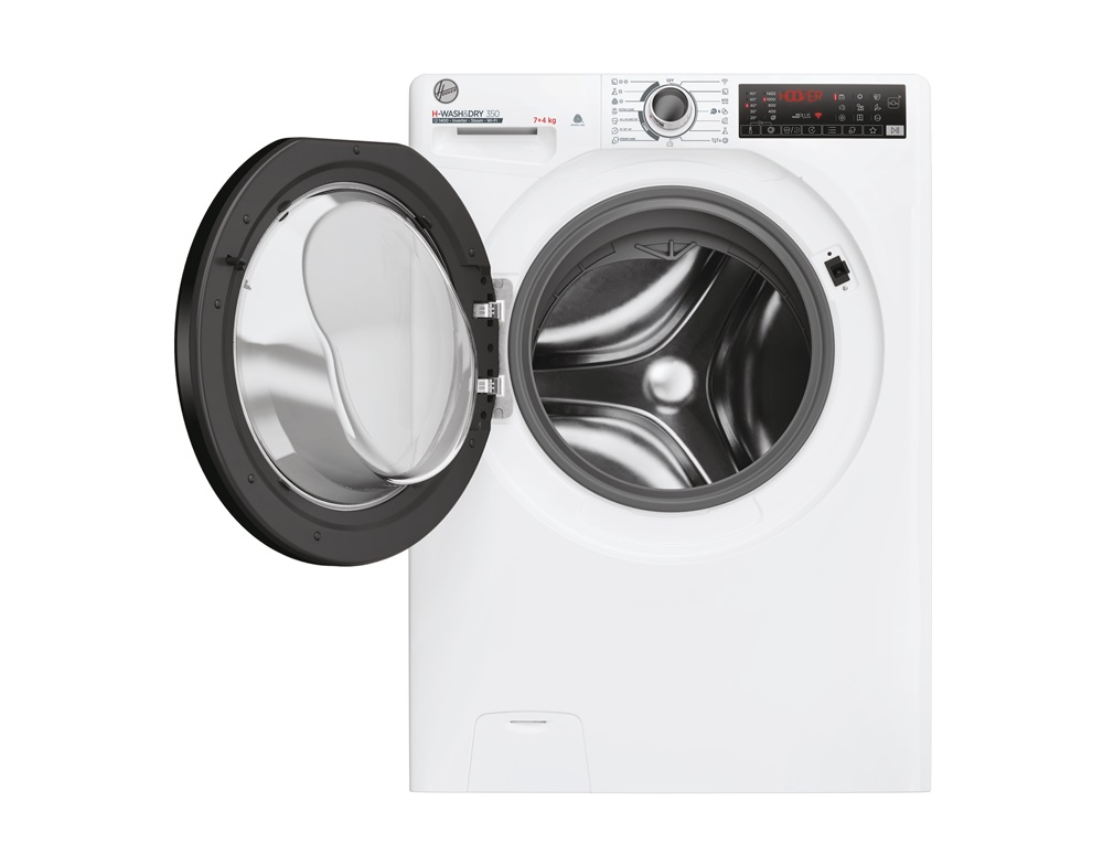 Hoover H3DPS4746TAMB5-S fehér, elöltöltős, max.:1400 ford., 7kg/4kg mosó-szárítógép