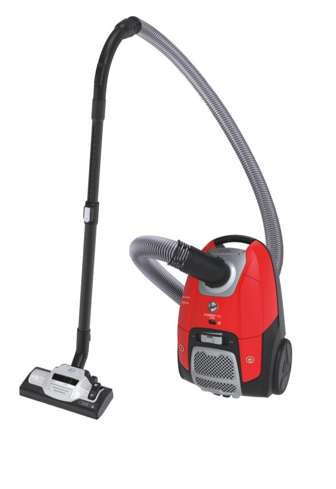 Hoover HE510HM 011 piros-fekete porzsákos porszívó