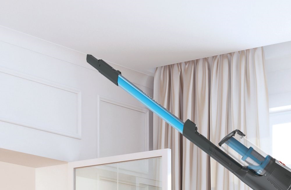 Hoover HF522STP 011 szürke-kék akkumulátoros álló porszívó