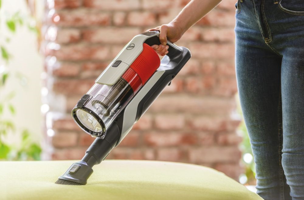 Hoover HF910H 011 szürke-piros akkumulátoros álló porszívó