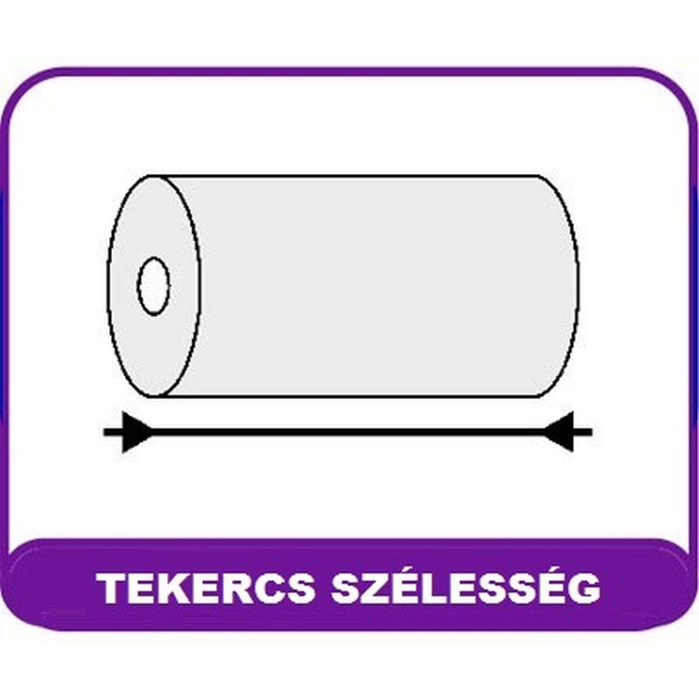 57/40/12 17fm BPA mentes nyomatlan 10db hőpapír tekercs