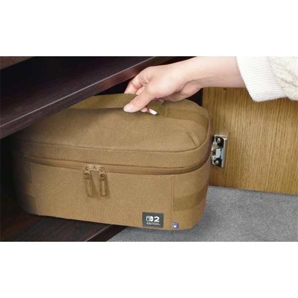 Hori Compact Carry All, Nintendo Switch 2, Official, Állítható rekesz, homokszínű konzol táska