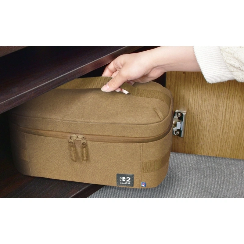 Hori Compact Carry All, Nintendo Switch 2, Official, Állítható rekesz, homokszínű konzol táska