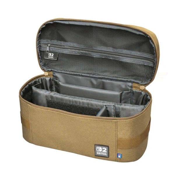 Hori Compact Carry All, Nintendo Switch 2, Official, Állítható rekesz, homokszínű konzol táska