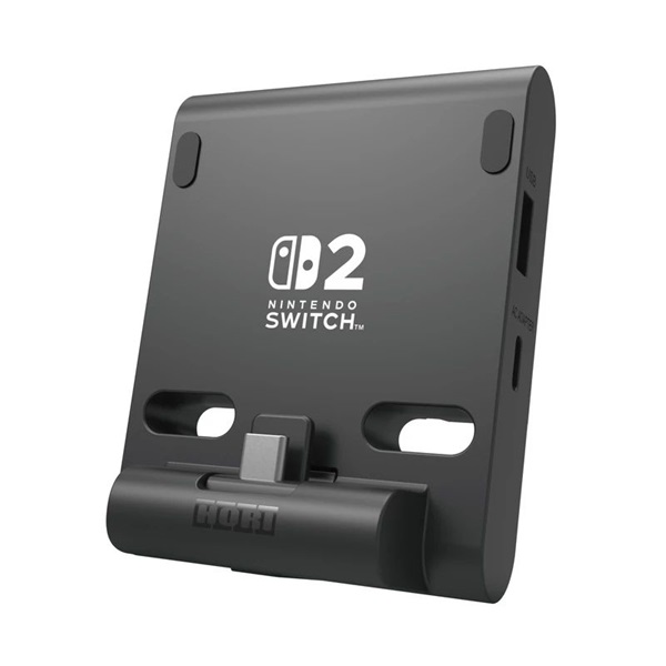 Hori Dual PlayStand Nintendo Switch 2 Official USB-A - USB-C fekete állvány és töltő