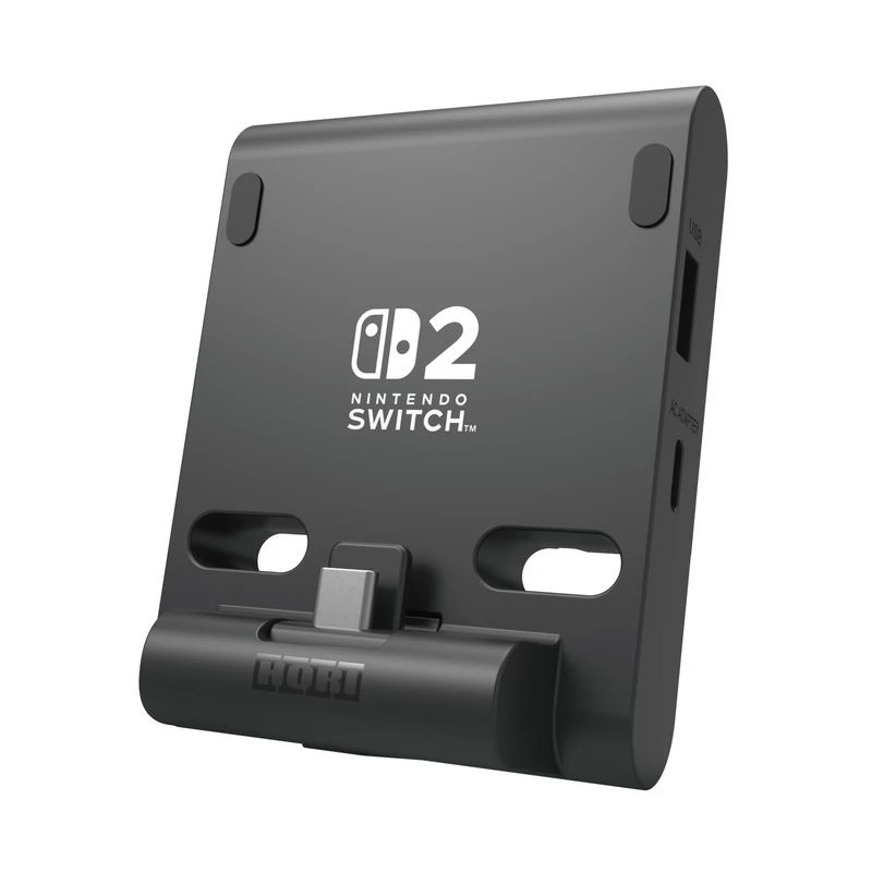 Hori Dual PlayStand Nintendo Switch 2 Official USB-A - USB-C fekete állvány és töltő