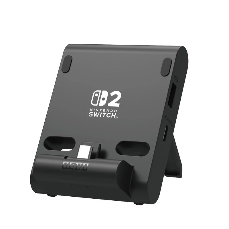 Hori Dual PlayStand Nintendo Switch 2 Official USB-A - USB-C fekete állvány és töltő