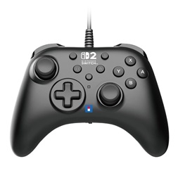 Hori Horipad Turbo Nintendo Switch 2 Official USB fekete vezetékes kontroller