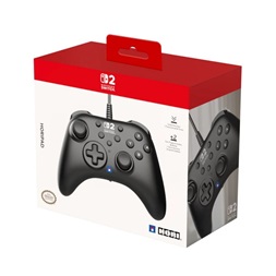 Hori Horipad Turbo Nintendo Switch 2 Official USB fekete vezetékes kontroller