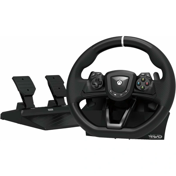 Hori Wireless Racing Wheel Overdrive, Xbox Series X|S, Xbox One, PC, vezeték nélküli, fekete kormány szett