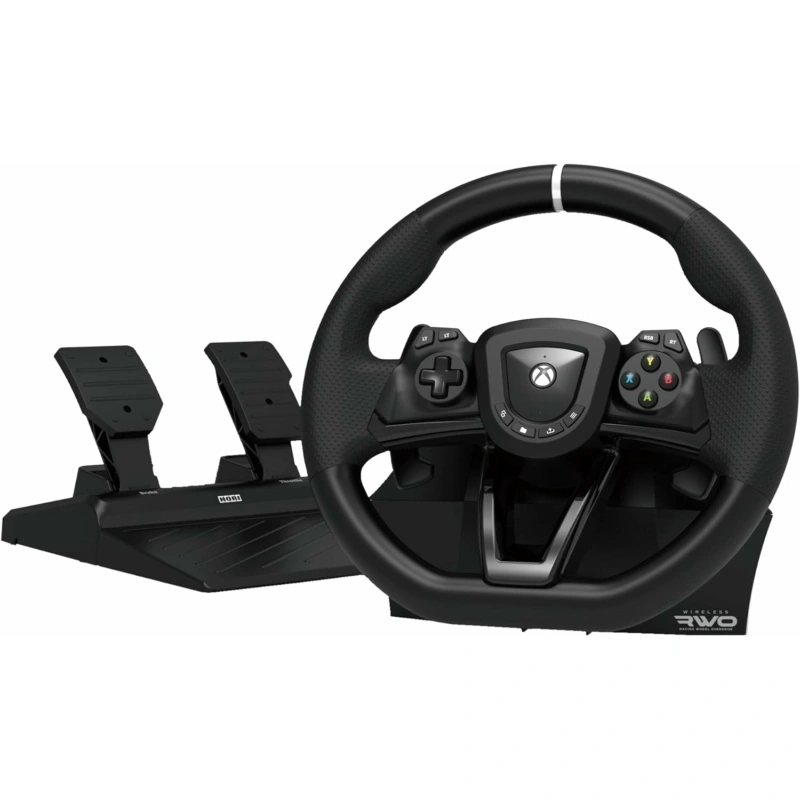 Hori Wireless Racing Wheel Overdrive, Xbox Series X|S, Xbox One, PC, vezeték nélküli, fekete kormány szett