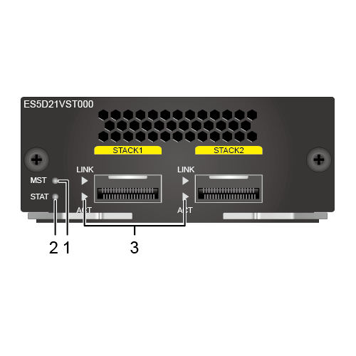 Huawei ES5D21VST000 2x QSFP+ interface Dedikált stack kártya