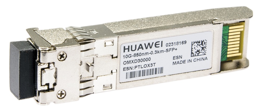 Huawei OMXD30000 10GBase Multi mode 850nm 0,3 km távolság LC SFP+ optikai modul