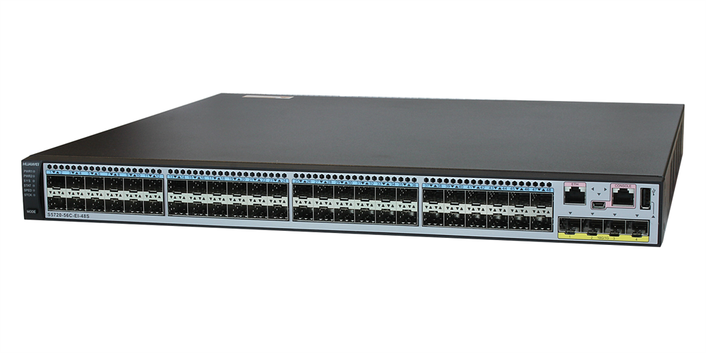 Huawei S5720-56C-EI-48S bundle 48xGbE SFP 4x10GbE SFP+ L3 menedzselhető switch