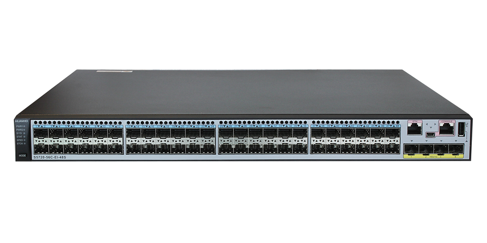 Huawei S5720-56C-EI-48S bundle 48xGbE SFP 4x10GbE SFP+ L3 menedzselhető switch