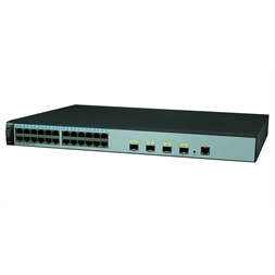Huawei S5720S-28X-PWR-LI-AC 24GbE PoE+ LAN 4x10GbE SFP+ 370W PoE+ L3 menedzselhető switch