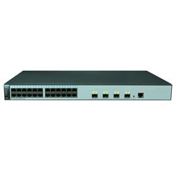 Huawei S5720S-28X-PWR-LI-AC 24GbE PoE+ LAN 4x10GbE SFP+ 370W PoE+ L3 menedzselhető switch
