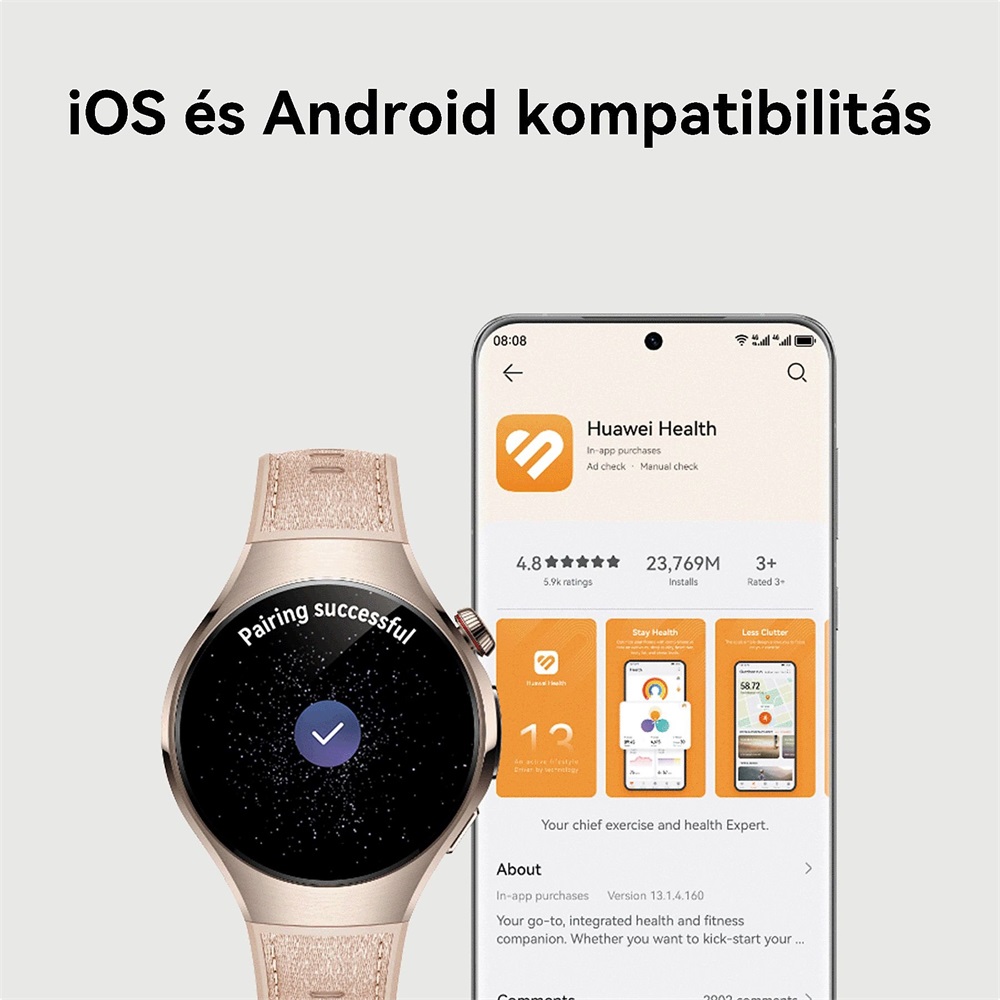 Huawei Watch 5 (42mm) zöld okosóra