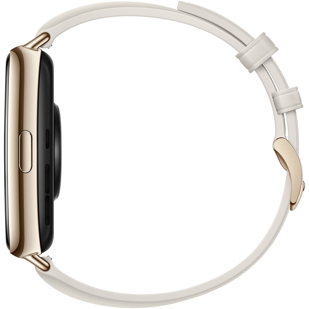 Huawei Watch Fit 2 bőr pántos fehér okosóra (Újracsomagolt)