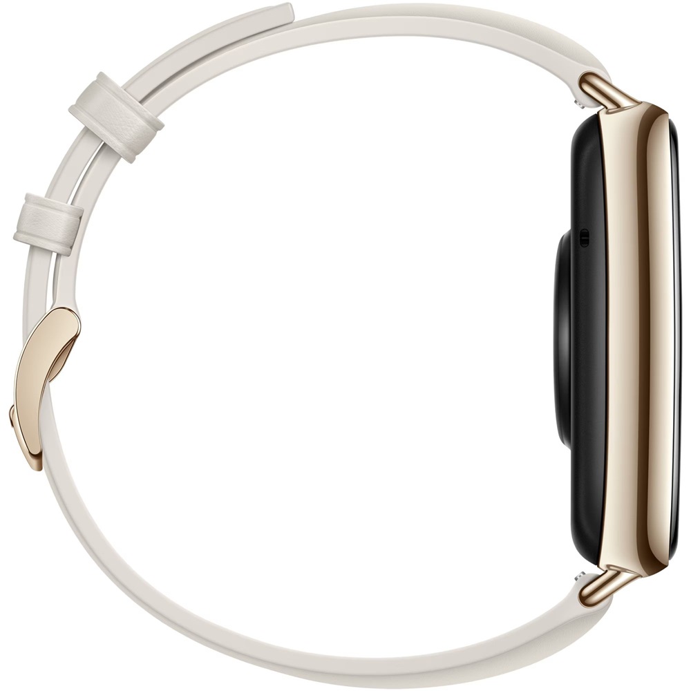 Huawei Watch Fit 2 bőr pántos fehér okosóra (Újracsomagolt)