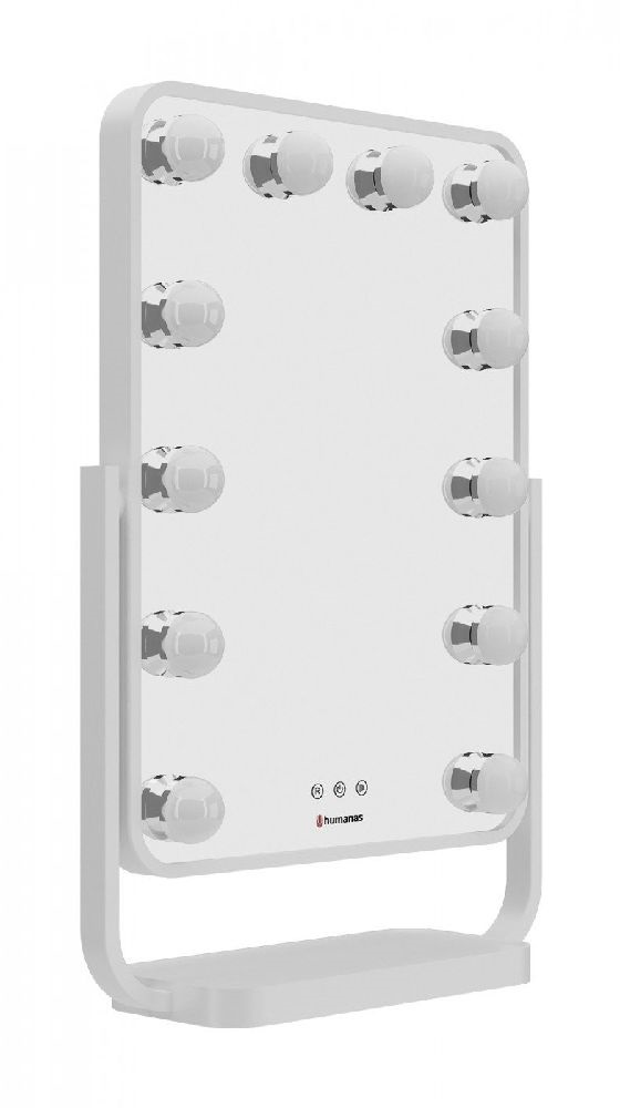 Humanas HS HM01 LED világítással fehér sminktükör