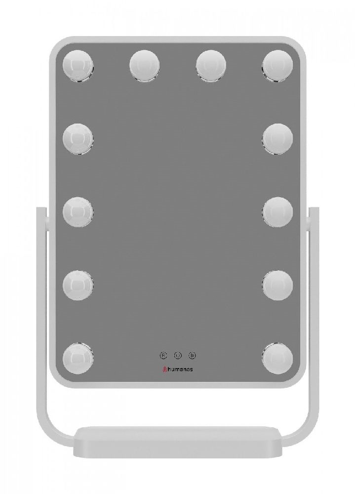 Humanas HS HM01 LED világítással fehér sminktükör